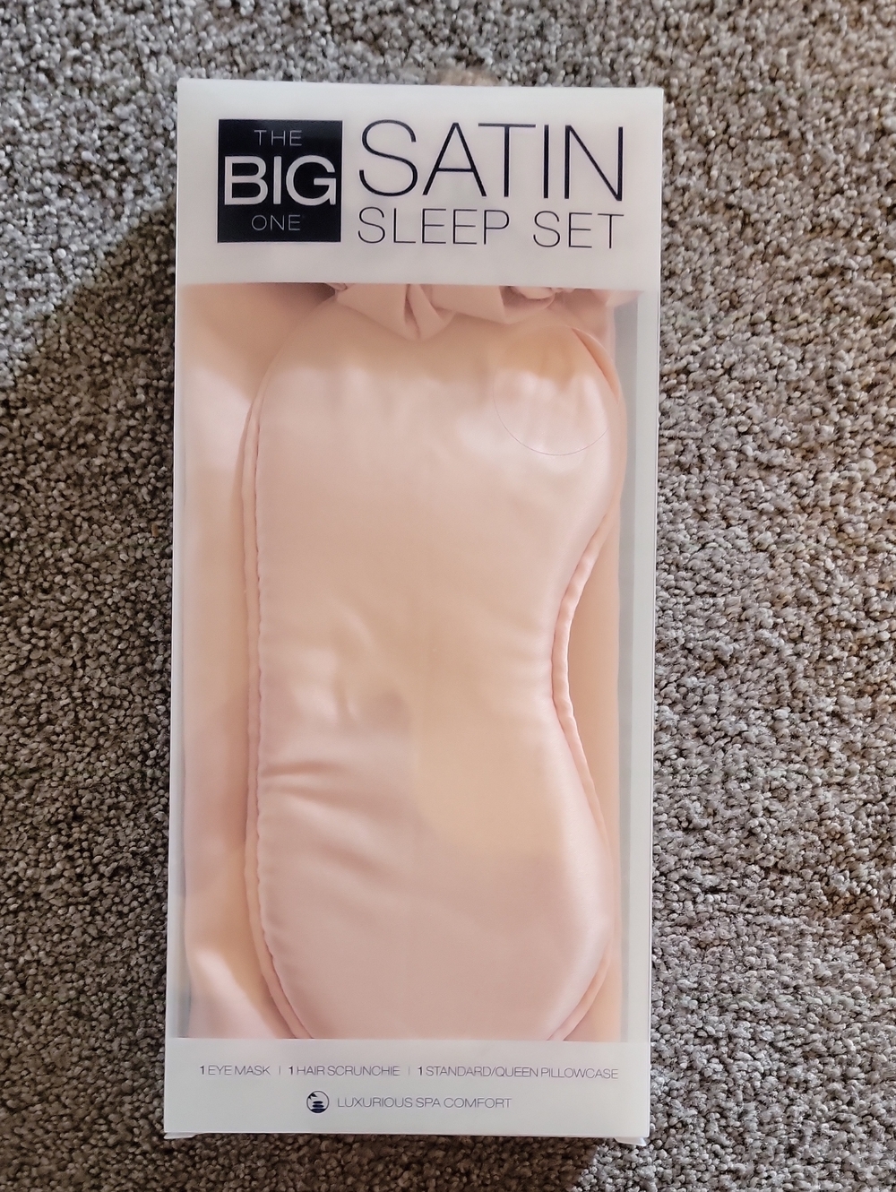 The Big One Satin Sleep Set - Light Blush Pink